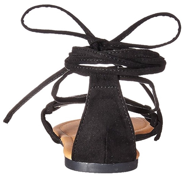 Boho Gladiator Lace Up Ankle Sandals - Picture 3 of 5